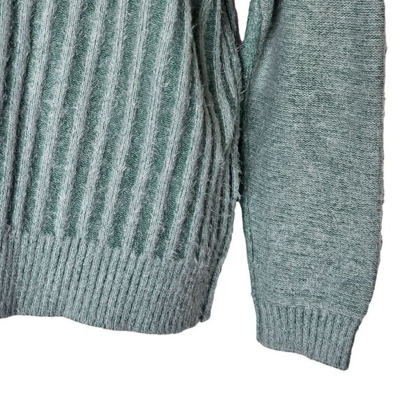 Free People Big City Turtleneck Oversized Ribbed Pullover Sweater Blue Women XS - Picture 6 of 12